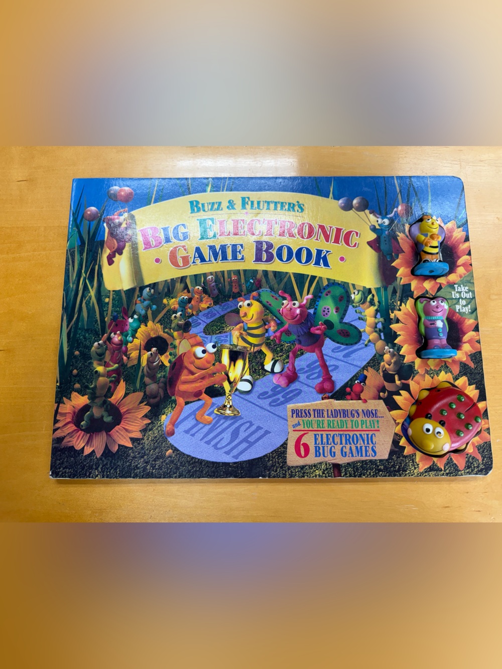 Buzz & Flutter Big Electronic Game Book - Multicolor Interactive Bug Playset